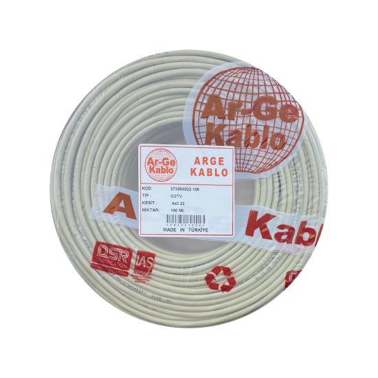 Arge Kablo CCTV 4+1 4x0,22 Kamera Kablo (Bakır) resmi