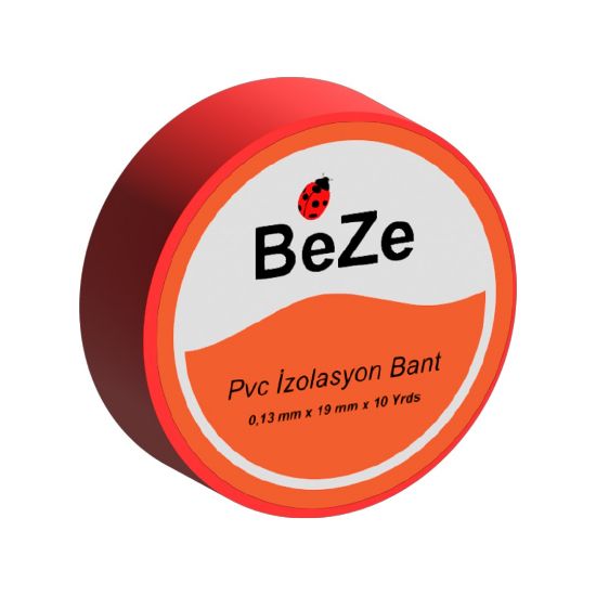 Beze İzole Elektrik Bant (Kırmızı) resmi