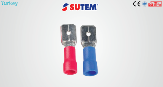 0.50-1.50MM 0,8X2,80 KIRMIZI Erkek Faston Tip Terminal Uçları resmi