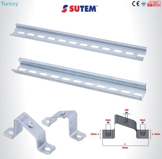 Düz Sac Ray TABAN 35X7,5MM - UZUNLUK 1MT resmi