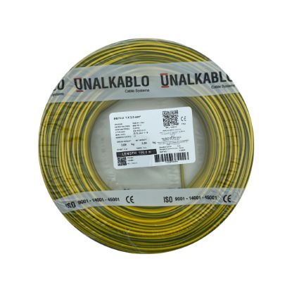 Ünal 2,5 NYA Kablo (Sarı-Yeşil) resmi