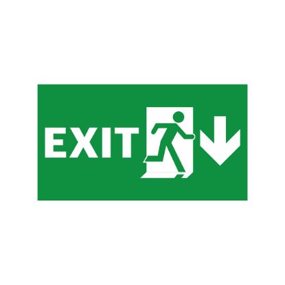Far Exit Acil Yönlendirme (Sağdan Aşağıya) resmi