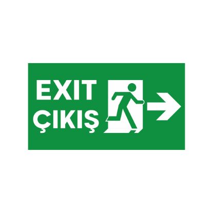 Far Exit Çıkış Acil Yönlendirme (Sağa) resmi