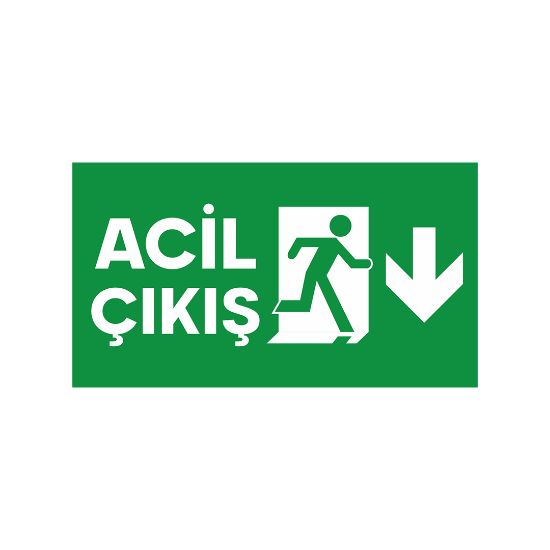 Far Acil Çıkış Acil Yönlendirme (Sağdan Aşağıya) resmi