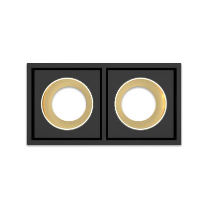 Genard Siyah+Gold Dekoratif İkili Çerçeve (GU10) resmi