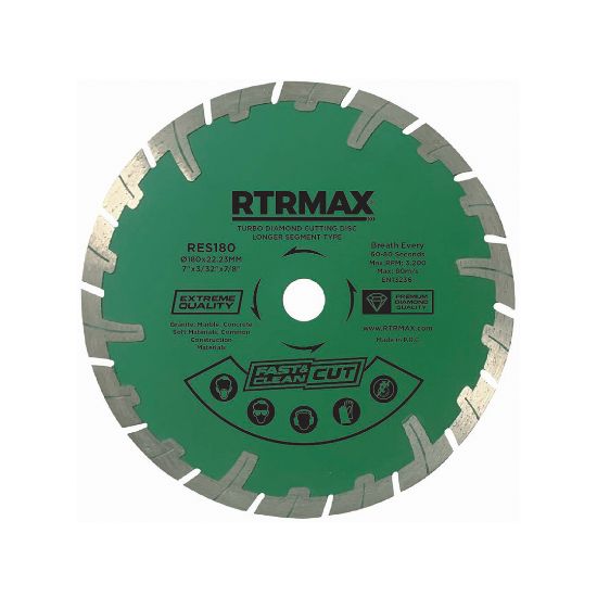 Rtrmax Turbo Elmas Testere Uzun Segmentli (115 mm) resmi