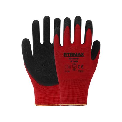 Rtrmax Latex Kaplı Polyester Eldiven (9") resmi