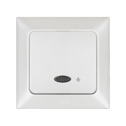 Nead Aras Beyaz İnci Işıklı Light Anahtar resmi