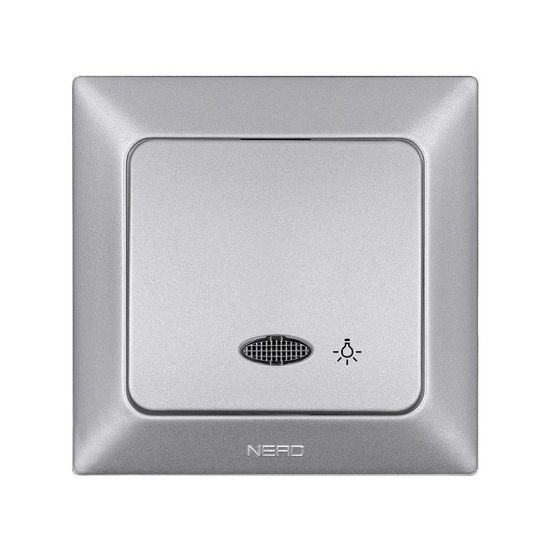 Nead Aras Gümüş Işıklı Light Anahtar resmi