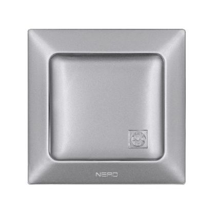 Nead Aras Gümüş Çocuk Korumalı Kapaklı Topraklı Priz resmi