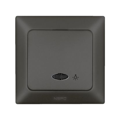 Nead Aras Füme Işıklı Light Anahtar resmi