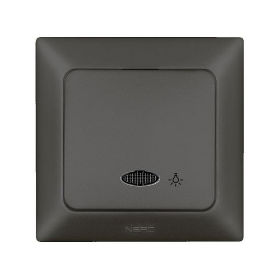 Nead Aras Füme Işıklı Light Anahtar resmi
