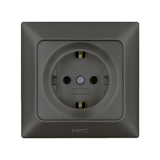 Nead Aras Füme Topraklı Priz resmi